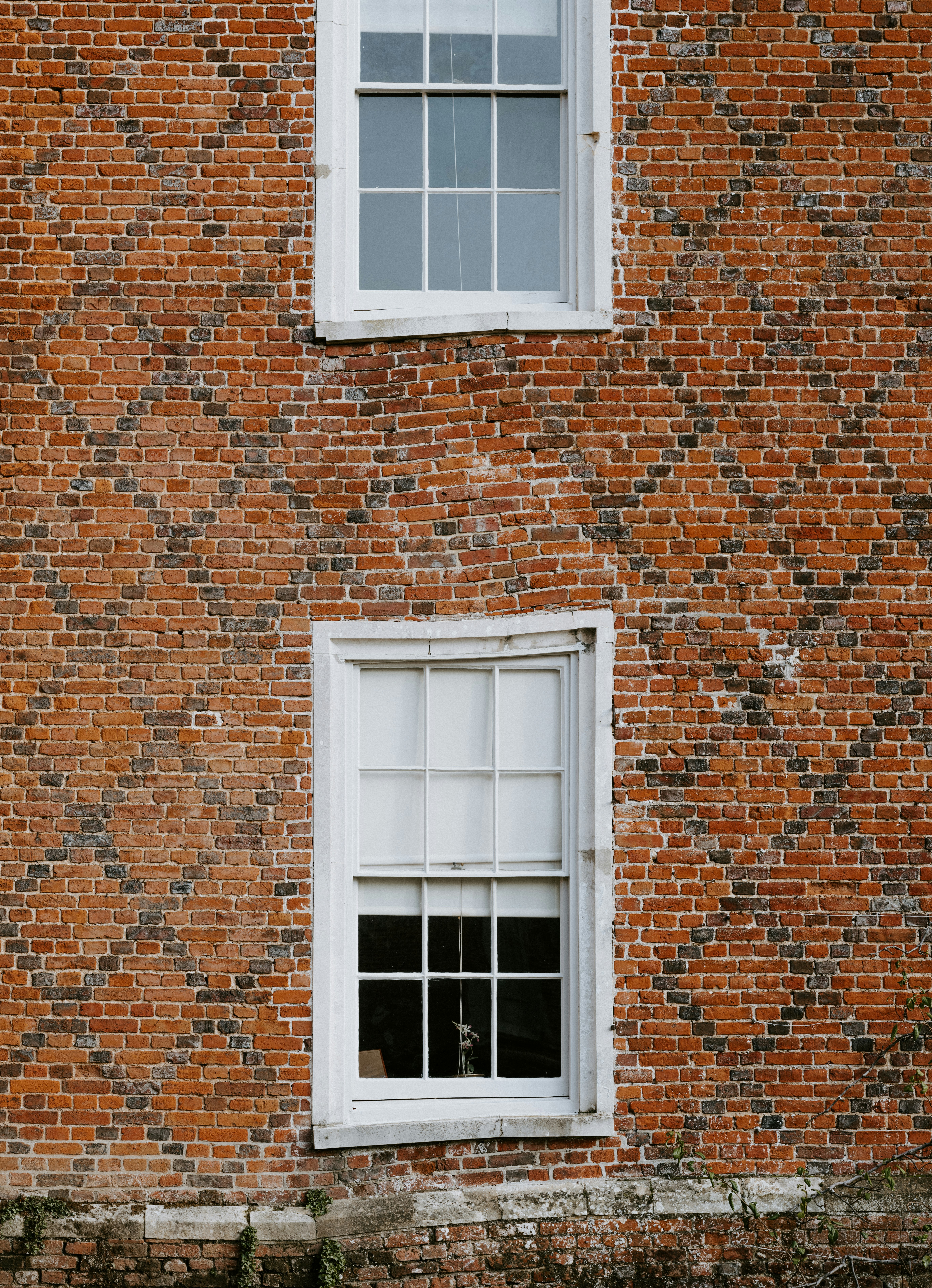 closed white wooden windows